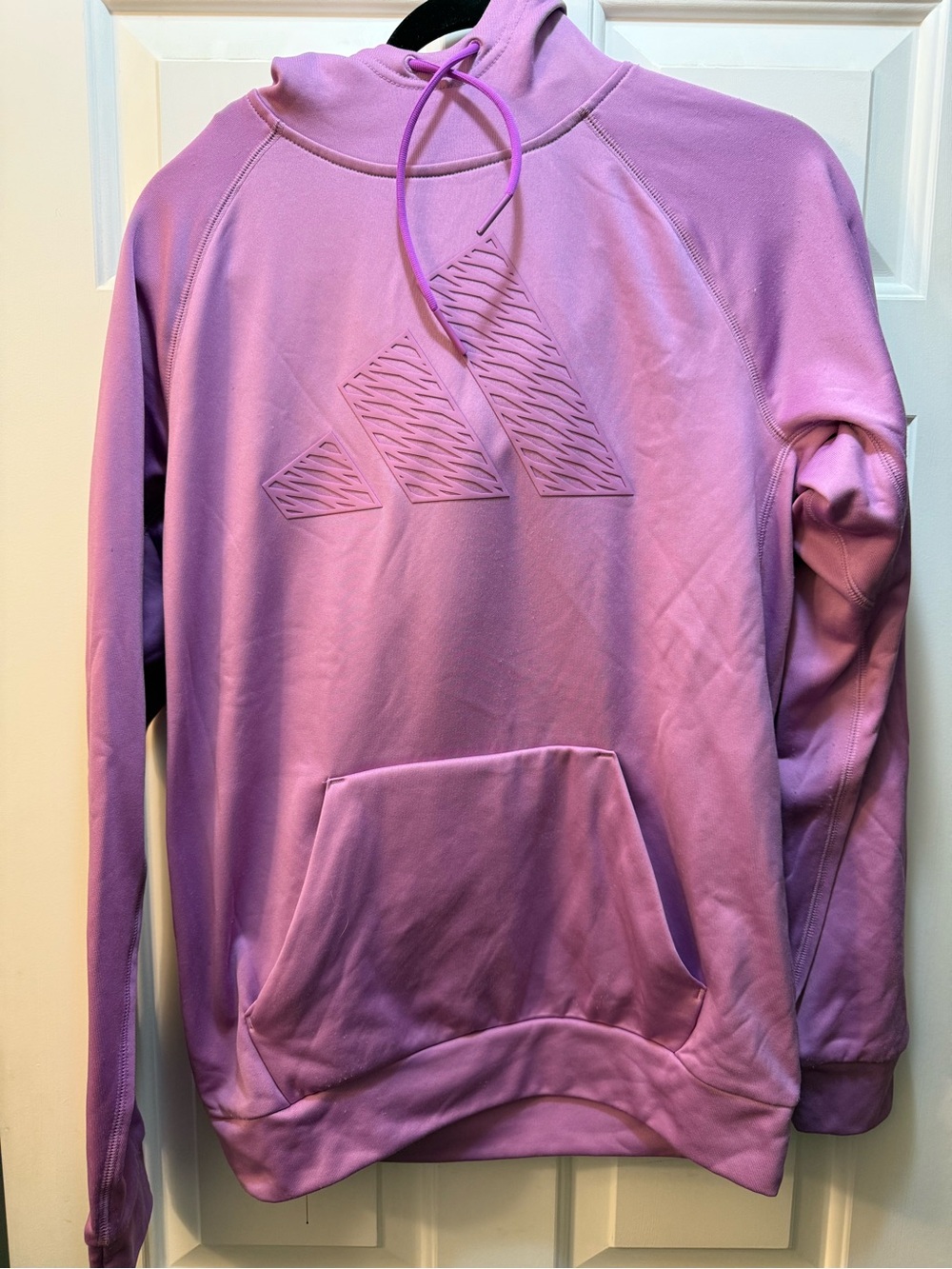Adidas Women’s Lavender Pullover Hoodie Sweatshirt